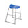 Titan Stool, Size 5, grey frame, blue seat. Modern design suitable for commercial spaces.