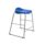 Titan Stool, Size 5, grey frame, blue seat. Modern design suitable for commercial spaces.