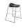 Titan Stool, Size 5, grey frame with a black seat, designed for contemporary settings.
