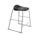 Titan Stool, Size 5, grey frame with a black seat, designed for contemporary settings.