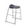 Titan Stool, Size 5, Grey frame with Charcoal seat, featuring a modern, minimalist design.
