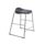 Titan Stool, Size 5, Grey frame with Charcoal seat, featuring a modern, minimalist design.