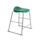 Titan Stool Size 5 with a grey frame and green seat, designed for modern commercial use.
