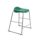 Titan Stool Size 5 with a grey frame and green seat, designed for modern commercial use.