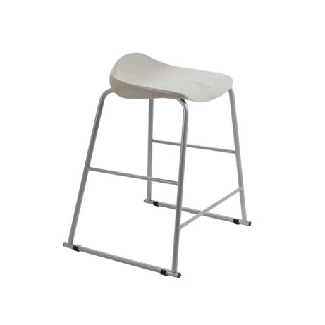 Titan Stool Size 5 with a grey frame and grey seat, designed for durable use in various environments.