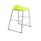 Titan Stool Size 5 with a grey frame and lime green seat. Sturdy and modern design for versatile use.