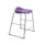 Titan Stool Size 5 with a grey frame and purple seat, featuring a modern, minimalist design.