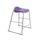 Titan Stool Size 5 with a grey frame and purple seat, featuring a modern, minimalist design.