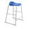 Titan Stool, Size 6, grey frame with blue seat. Ideal for modern commercial environments.