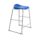Titan Stool, Size 6, grey frame with blue seat. Ideal for modern commercial environments.