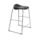 Titan Stool Size 6, with a grey frame and black seat, featuring a modern design and sturdy construction.