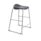 Titan Stool, Size 6, grey frame, charcoal seat, designed for modern commercial spaces.