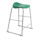 Titan Stool Size 6 with a grey frame and green seat, designed for modern commercial spaces.
