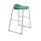 Titan Stool Size 6 with a grey frame and green seat, designed for modern commercial spaces.
