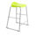 Titan Stool Size 6 with a grey frame and lime seat, featuring a modern, minimalist design.