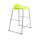 Titan Stool Size 6 with a grey frame and lime seat, featuring a modern, minimalist design.