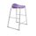 Titan Stool, Size 6, with a grey frame and a purple seat.
