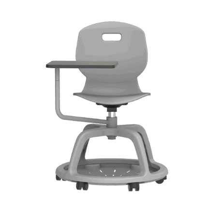 Titan Arc Community Swivel Chair with Arm Tablet