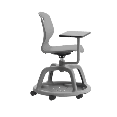 Titan Arc Community Swivel Chair with Arm Tablet