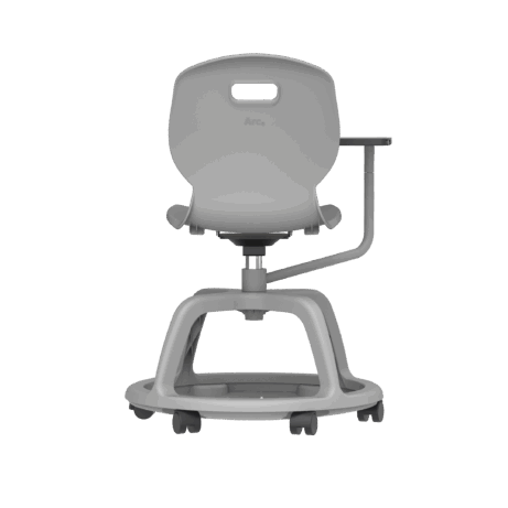 Titan Arc Community Swivel Chair with Arm Tablet