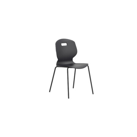 Titan Arc 4 Leg Chair, Size 5, in Anthracite with a sleek design and durable legs.