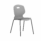 Titan Arc 4 Leg Chair, Size 6, Grey seat with handle and black metal legs.