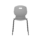 Titan Arc 4 Leg Chair in grey, ergonomic curved back, anti-tilt design, eco-friendly, suitable for educational spaces.