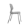 Titan Arc 4 Leg Chair in gray, ergonomic curved back, anti-tilt design, ideal for educational spaces. Dimensions: 500 × 520.