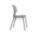 Titan Arc 4 Leg Chair with Brace, grey seat, durable four-leg black frame, designed for educational seating in classrooms.