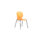 Titan Arc 4 Leg Chair with Brace, Size 6, colour Marigold, featuring a plastic seat and black metal legs.