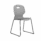 Titan Arc Skid Chair, Size 6, featuring a grey molded seat and black skid base.