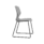 Titan Arc Skid Chair in grey, featuring a skid-frame base for stability and lightweight shell for easy reconfiguration.
