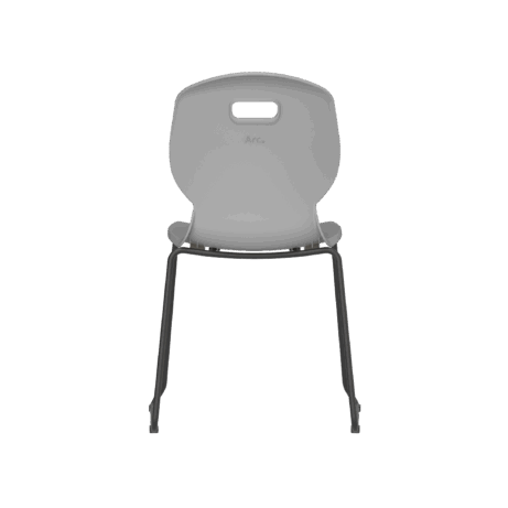 Titan Arc Skid Chair in grey with a lightweight shell and skid-frame base, designed for educational and modern workspaces.