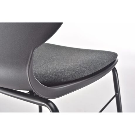 Titan Arc Seat Pad in dark fabric, 425x410x35 mm, enhances comfort for educational seating with fire retardant design.