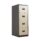 TC Steel 4 Drawer Filing Cabinet in Coffee and Cream with horizontal drawer handles. Ideal for office organization.