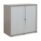 Wooden side opening tambour in grey oak, 1020mm high, featuring sliding doors for easy access. FSC certified.