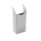 Silver metal pen tray designed for desktop organization, featuring a sleek, modern look.