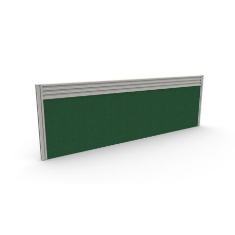 Toolrail Type 2 Toolbar Screen, 1200mm size, silver frame, featuring a green Unlimited Band 3 fabric panel.