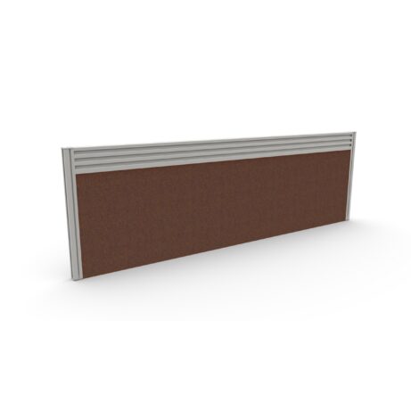 Toolrail Type 2 Toolbar Screen, 1400mm, Silver Frame, Unlimited Band 3 colour, features a textured fabric panel.