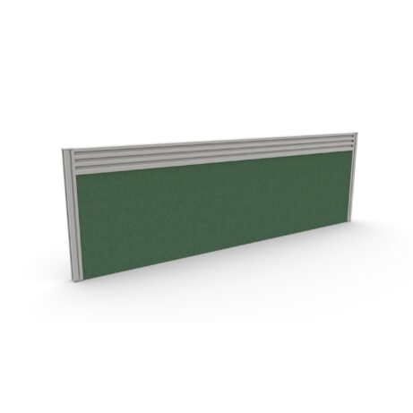 Toolrail Type 2 Toolbar Screen, 1400mm size, silver frame, with Unlimited Band 4 green fabric finish.