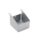 Silver Trinket Pot with a minimalist design, featuring a sleek metallic finish and open-top structure.