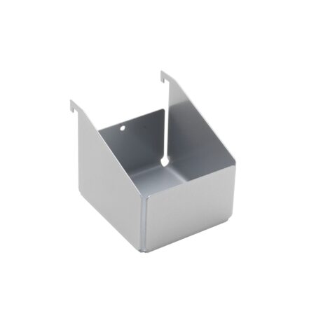 Silver Trinket Pot with a minimalist design, featuring a sleek metallic finish and open-top structure.