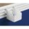 White Trinket Pot, designed to attach to partitions, featuring a sleek, modern design for office organization.
