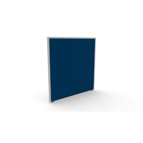 Divide Type 1 Toprail Screen, 800 X 1091mm, silver frame, Unlimited Band 1 fabric in deep blue.