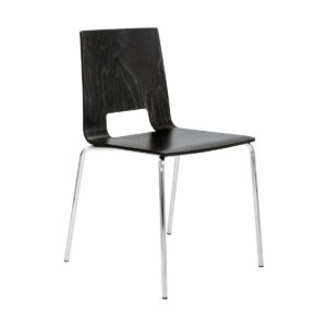 Multiply 4 Legged Wooden Shell Chair with Open Back