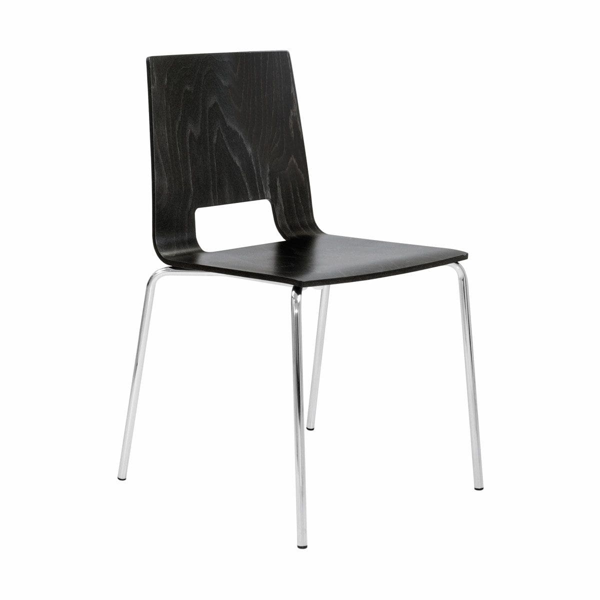Multiply 4 Legged Wooden Shell Chair with Open Back
