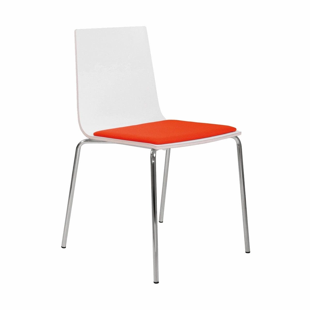 Multiply 4 Legged Wooden Shell Chair with Seat Pad