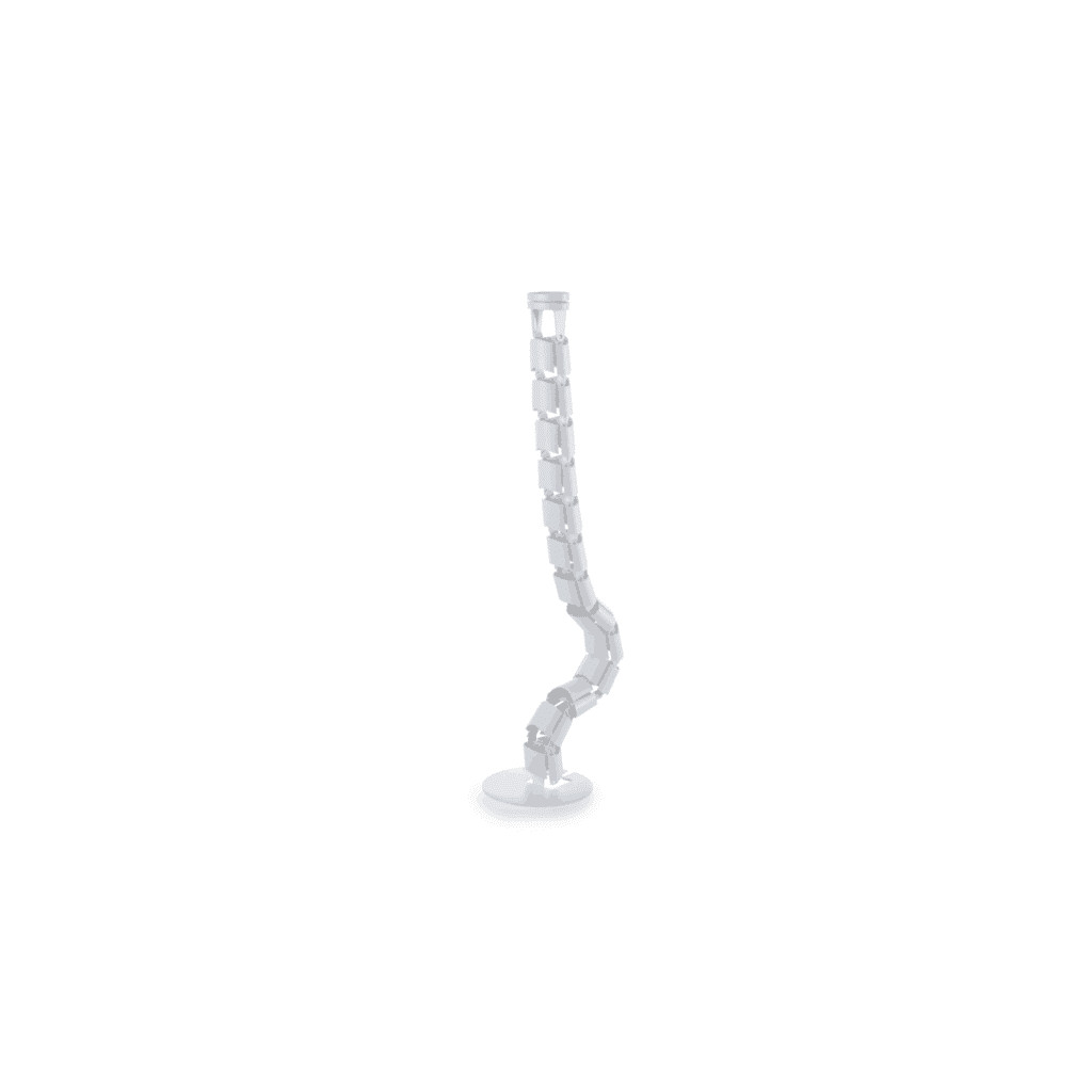 Vertical Cable Manager in white, 810 mm tall, designed to neatly organize data and power cables along a central spine.