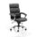 Desire High Back Leather Executive Office Chair with padded arms, chrome base, and sleek black leather upholstery.