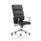 Savoy High Back Executive Chair in black leather with polished chrome arms, designed for comfort and professional appeal.